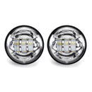 2Pcs 4" 30W 1500LM 6000K 10-32V IP67 Motorcycle LED Headlights Flood Fog Passing Lights