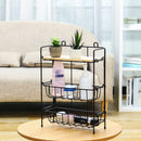 Wrought Iron 3-Tiers Storage Rack Adjusted Desktop Debris Ornaments Organizer Storage Shelf Home Wall Decoration