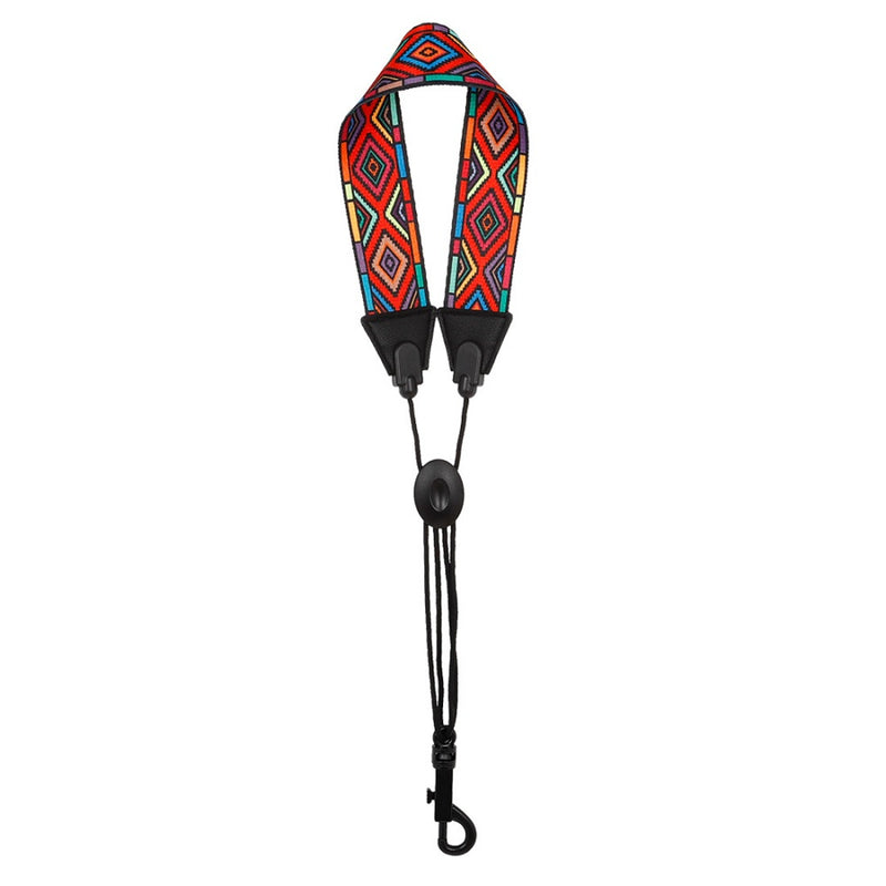 Polyester ABS leather Diamond Pattern Shoulder Strap Neckband for Saxophone Accessories