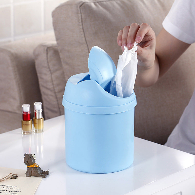 Mini Waste Bin Desktop Garbage Basket Home Table Trash Can Dustbin Container