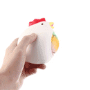 2 In 1 Squishy Chick Lay Eggs 12*10*7cm Funny Slow Rising Toy With Original Packing