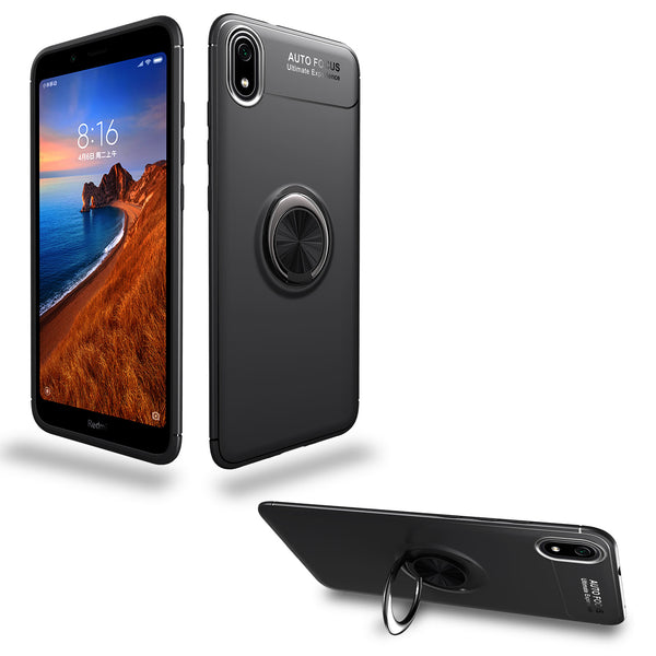 Bakeey Xiaomi Redmi 7A 360 Rotating Magnetic Ring Holder Soft TPU Shockproof Protective Case