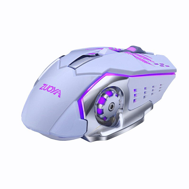 ZUOYA MMR4 Wireless Mouse 2.4GHz Receiver LED Mute Silent Rechargeable USB Gaming Computer Optical Game Mice For Laptop PC Computer