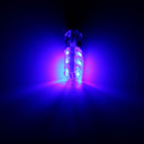 2PCS T10 RGB 6SMD LED Car Side Marker Lights Dome Reading Lights Lamp Bulb with Remote Control