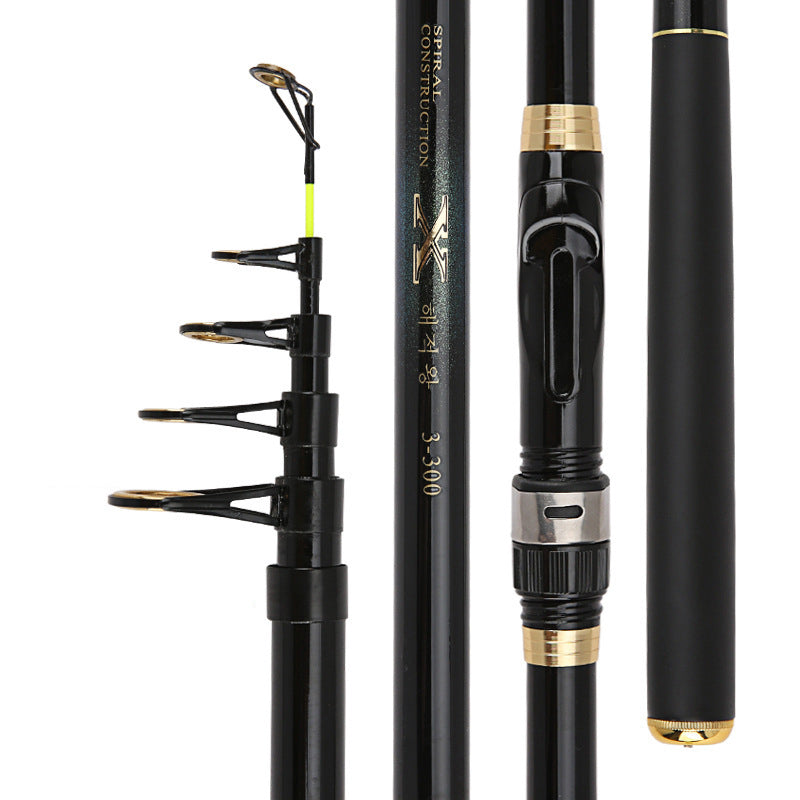 ZANLURE 1 Pcs 2.1/2.4/2.7/3m Telescopic Fishing Rod Carbon Fiber Fishing Pole Outdoor Fishing Tool