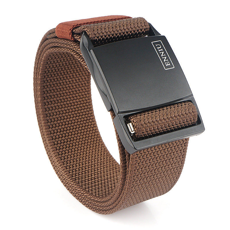 ENNIU 125cm 100D Nylon Magnetic Quick Release Buckle Heavy Duty Tactical Belt Men's Waist Belt