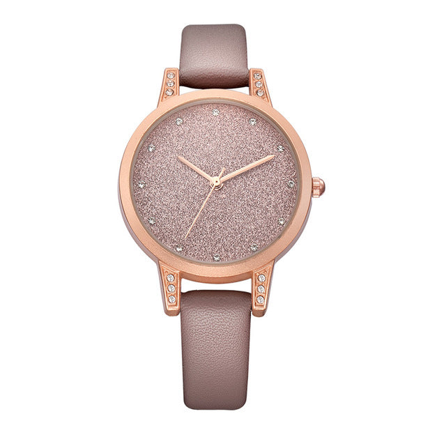 REBIRTH RE018 Rhinestone Elegant Design Women Wrist Watch Rose Gold Case Quartz Watch