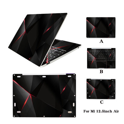 Laptop Skin Stickers Waterproof Frosted Multiple Colour For Xiaomi Air 12.5 inch Notebook With A B C Three Sides