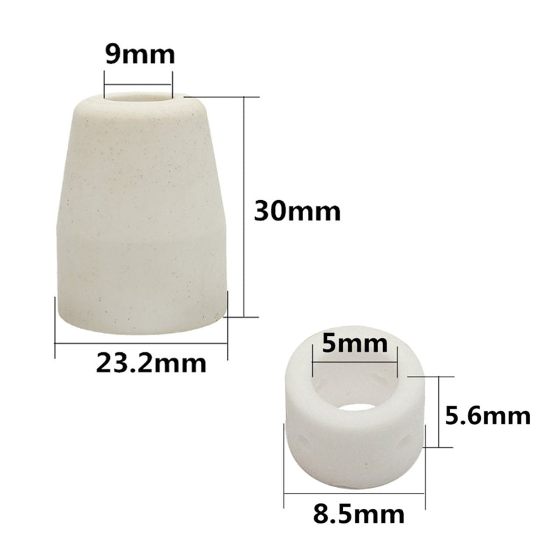 46pcs Consumables For Plasma Cutter 40D CUT40 50D CUT50 Electrodes Tips Nozzle