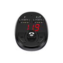 USAMS 3.1A Dual USB Bluetooth Adapter FM Transmitter Aux Modulator Car Charger For HUAWEI P30 iPhone X XS S10 S10+ Handsfree MP3 Player Audio Player