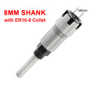 Milling Cutter Extension Rod Alloy Tool Holder Woodworking Tool for ER20 and ER16 Collet