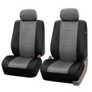 9cs Black + Grey Universal 5-seat Car Universal Auto Seat Cushion Cover Protector