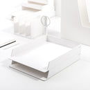 NUSIGN NS021 Stackable 2 Layers File Tray Holder Desktop Books Storage Rack Box Organizer Office Supplies