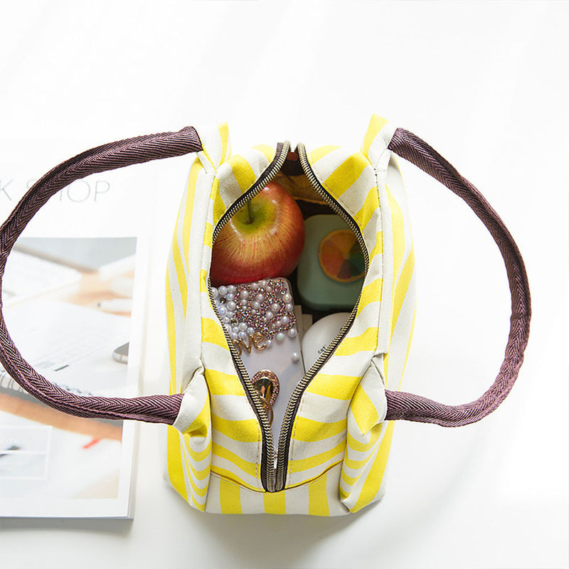 Oxford Lunch Bag Tote Bag Cooler Insulated Handbag Zipper Storage Containers