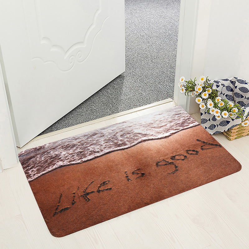 Entrance Door Mat Restaurant Floor Mat Rug Bathroom Non-Slip Carpet Pedestal Rug