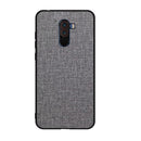 Bakeey Luxury Fabric PC Back + Soft TPU Bumper Protective Case for Xiaomi Pocophone F1