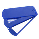 2 In 1 Foldable Mirror Comb Plastic Beard Hair Brush Travel Pocket Comb Makeup