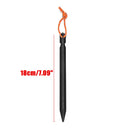 12PCS Aluminum Alloy Tent Nail Pegs Stakes With Rope Lightweight Camping Outdoor