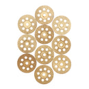 Drillpro 10pcs Diamond Grinding Wheel 8 Holes Metal Cutting Disc for Rotary Tool with 2 Mandrels