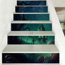 Miico LT012 Halloween Stciker Stair Sticker Horror Wall Sticker Removable Sticker