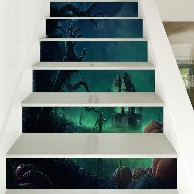 Miico LT012 Halloween Stciker Stair Sticker Horror Wall Sticker Removable Sticker