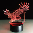 Fly Eagle USB 3D LED Lights Colorful Touch Night Light Christmas Gift