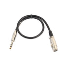 REXLIS 1/ 1.8/ 3M  3-Pin Male To Mono Shielded Microphone Audio Cable
