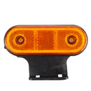 12V/24V 20 LED Side Marker Lights Reflector Lamp Amber With Bracket For Truck Trailer