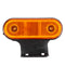 12V/24V 20 LED Side Marker Lights Reflector Lamp Amber With Bracket For Truck Trailer