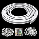3M Flexible Ceiling Mounted Curtain Track Rail Straight Slide Window Balcony Cabinet Guide Rail Slides