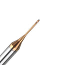 Drillpro R0.4 2 Flutes Ball Nose Long Neck Milling Cutter HRC60 CNC Deep Groove Cutter End Mill