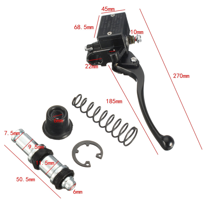 7/8inch 22mm Brake Master Cylinder Clutch Lever For Yamaha YFZ450 YFM Banshee 350