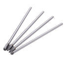 Drillpro 4Pcs 150-160mm Tungsten Carbide Rotary Burr Set 6mm Shank for Die Grinder Drill DIY Woodworking Metal Carving Polishing Engraving Drilling