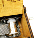 Creative Antique Carved Wooden Personalizable Music Box Beauty And The Beast Handmade Engraved Christmas New Year Birthday Gift