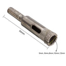 5pcs Diamond Hole Saw Drill Bit Set 5/6/8/10/12mm Tile Ceramic Glass Porcelain Marble Hole Saw