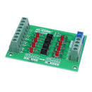 5V To 1.8V/3.3V/12V/24V 4 Channel Optocoupler Isolation Board Isolated Module PNP Output PLC Signal Level Voltage Converter