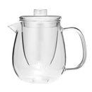 600ML Heat Resistant Clear Glass Coffee Tea Pot Leaf With Strainer Filter Infuser