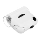 Mini Portable 55X Jewelry Magnifier Identification Loupe Microscope with LED UV Lamp
