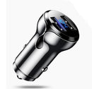 Nickel Color CAFELE DC 12-24V 4.8A Universal Car Charger Dual USB Fast Charging Zinc Alloy Smart LED Display