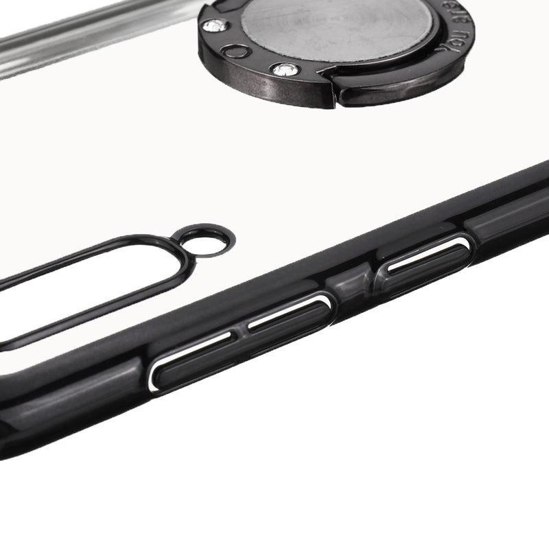 Bakeey Shockproof Plating Finger Ring Holder PC Protective Case for Samsung Galaxy A50 2019