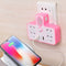 Small Converter Dual USB Port Wireless High Temperature Flame Retardant Socket with Night Lamp Switch