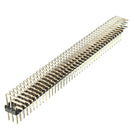 2Pcs 2.54mm 3x40P Male Pins Three Row Right Angle Pin Header