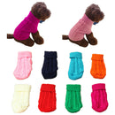 Pet Dog Cat Clothes Winter Solid Warm Sweater Knitwear Puppy Clothes Pest Coats