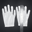 12Pairs Nylon Work Gloves White Etiquette Gloves Dust-Free Gloves Protection