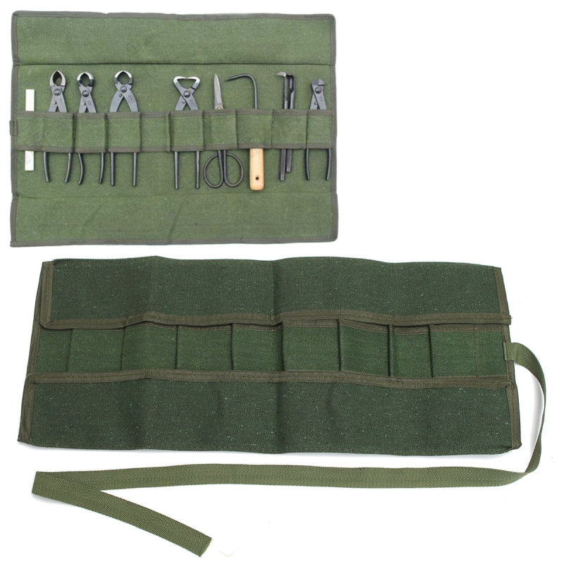 Canvas Bonsai Tool Storage Package Roll Bag Tool Organizer Case 600*430MM Green