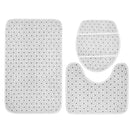 Cat Waterproof Polyester Shower Curtain Bathroom Bathmats Toilet Rugs Cover Mat