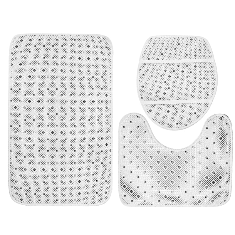 Cat Waterproof Polyester Shower Curtain Bathroom Bathmats Toilet Rugs Cover Mat