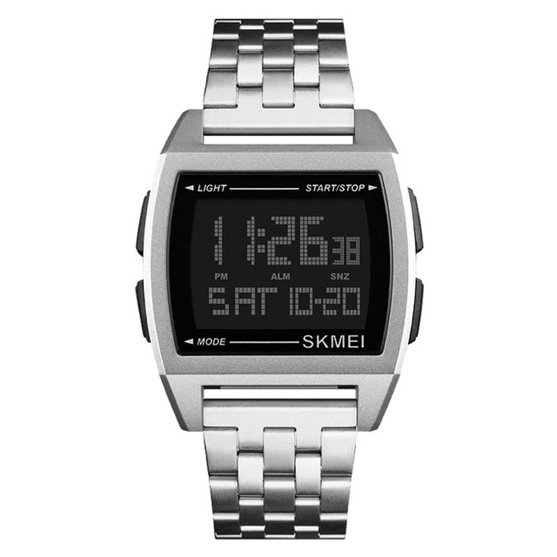 SKMEI 1368 Sport Men Watch 3ATM Waterproof Week Display LED Electronic Digital Watch