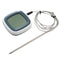 AUGIENB Digital Thermometer for Oven Digital LCD Display Probe Food Thermometer Timer Cooking Kitchen BBQ Meat Temperature