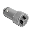 ZUOQI Metal Dual USB 5V 2.4A Quick Car Charger For iPhone 7S/6S/6S Plus/6 Plus/ Ipad